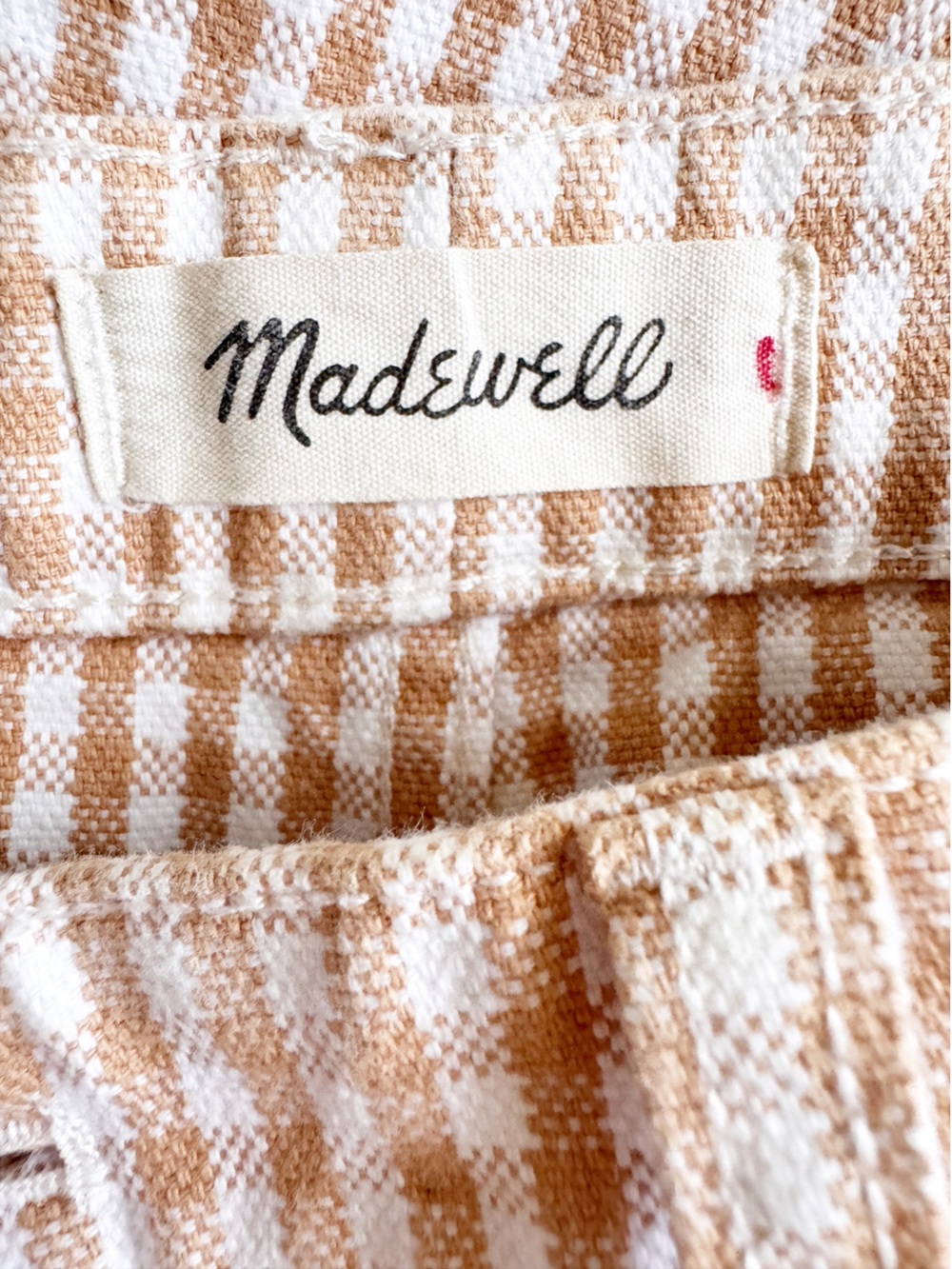 MADEWELL Gingham Check Slim Emmet Wide Leg Pants Size 29 - Picture 13 of 15